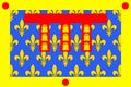 Flag of Pas-de-Calais in Hauts-de-France is a Region of France