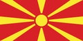 flag of Peoples of multiethnic states Macedonians. flag representing ethnic group or culture, regional authorities. no flagpole. Royalty Free Stock Photo