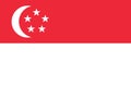 flag of Peoples of multiethnic states Singaporeans. flag representing ethnic group or culture, regional authorities. no flagpole.