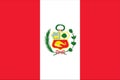 Flag of peru Royalty Free Stock Photo