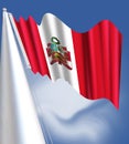 Flag of Peru: vertically striped red-white-red national flag