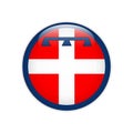 Flag of Piedmont button