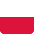 Flag Poland illustration vector eps