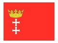 Flag of the Polish City of Gdansk