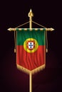 Flag of Portugal. Festive Vertical Banner. Wall Hangings