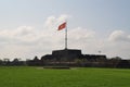 Flag post near the former DMZ in Vietnam