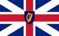 Glossy glass Flag of the Protectorate Commonwealth of England, Scotland and Ireland between 1658 and 1660.