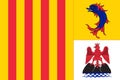 Flag of Provence-Alpes-Cote d`Azur is a Region of France