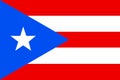 Flag of Puerto Rico. Commonwealth of Puerto Rico United States of America Royalty Free Stock Photo