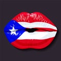 Flag of Puerto Rico Royalty Free Stock Photo