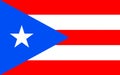 Flag of Puerto Rico, USA Royalty Free Stock Photo