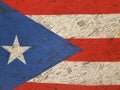 Flag of Puerto Rico with signatures
