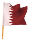 Flag. Qatar