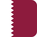 Flag Qatar illustration vector eps