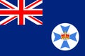 Flag of Queensland in Australia Royalty Free Stock Photo
