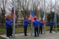 Flag Raising Ceremony Royalty Free Stock Photo