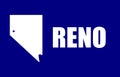 Glossy glass Flag of Reno