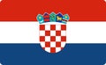 Flag of Republic of Croatia vector isolated