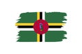 The flag of the Republic of Dominica as a vector illustration