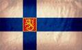 The flag of the Republic of Finland is a northern country in Northern Europe.