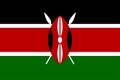 Flag of Republic of Kenya in Africa