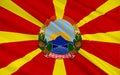 Flag of the Republic of Macedonia Royalty Free Stock Photo