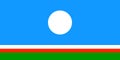 Flag of Republic of Sakha (Russian Federation, Russia) Yakutia