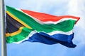 Flag of the republic of South Africa Royalty Free Stock Photo