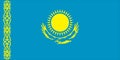 Flag Republik of Kazakstan Royalty Free Stock Photo