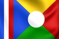 Flag of the Reunion Royalty Free Stock Photo