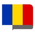 Flag horizontal shape, pointer for world map Royalty Free Stock Photo