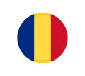 Flag of Romania - official state symbol of Romania. Rectangular, consisting of three vertical bands: