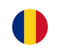 Flag of Romania - official state symbol of Romania. Rectangular, consisting of three vertical bands: