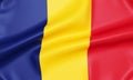 Flag of Romania, 3d rendering Royalty Free Stock Photo