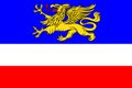 Flag of Rostock in Mecklenburg-Vorpommern, Germany