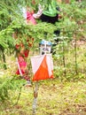 Flag Route Marker on the orienteering race track