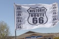 Flag route 66 in Seligman