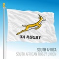 Flag of Rugby Federation of South Africa illustration