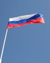 Flag of Russia flapping