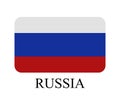 Flag of russia illustrated