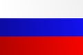 Flag of Russia with transition color - vector image Royalty Free Stock Photo
