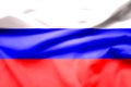 The flag of Russia is a tricolour flag consisting of three equal horizontal fields/white on the top, blue in the middle, and red