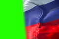 Flag of russia waving in the wind, russian federation flag, with Royalty Free Stock Photo