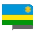 Flag horizontal shape, pointer for world map Royalty Free Stock Photo