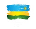 Flag of Rwanda. Abstract concept