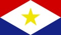 THE FLAG OF SABA Royalty Free Stock Photo