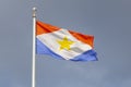 Flag of Saba, Saba, Caribbean Netherlands Royalty Free Stock Photo