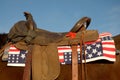 Flag Saddle Pad Royalty Free Stock Photo