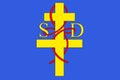 Flag of Saint-Die-des-Vosges in Vosges of Grand Est is a French administrative region of France