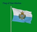 Flag Of San Marino, San Marino flag, National flag of San Marino. table flag of San Marino